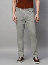 Genips Men's Slim Fit Cotton Stretch Casual 5 Pocket Trouser Cement Color